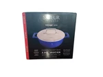 Saveur Selects Voyage Series Classic Blue Enameled Cast Iron 3.5QT Saucier Nib. Fixed Price $51.99.