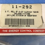 11-292 Robertshaw 3/16"ALUM.TUBINGW/FITTINGS,5' Oem. Fixed Price $28.60.