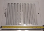 12" X 10"- Adjustable Way White Steel Wall/ceiling Register With Screws. Fixed Price $19.98.