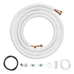 Vevor Mini Split Line Set 1/4"X1/2" X16 Ft Copper Tubing Ac W/ Connection Cable. Fixed Price $83.89.