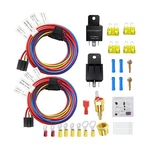 Dual Electric Fan Relay Kit Radiator Temperature Sensor Swit.... Fixed Price $54.18.