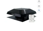 Quietcool Afr PRO-1.3 Roof Mount Attic Fan 1266 Cfm Adjustable Thermostat. Fixed Price $162.00.