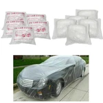 10 Pack Clear Plastic Temporary Universal Disposable Car Cover Rain Dust Garage. Fixed Price $48.36.