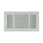 Ceiling/wall Register, 12 X 6 Opening, Louvered, White, Three-way. Fixed Price $12.19.