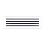 Buildmart 26X8 Ac Vent Cover White Aluminum Linear Slot Diffuser Grille. Fixed Price $77.99.