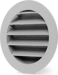 Calimaero 4" Grey Round Metal Air Vent Grill Cover With Flat Louvers. Fixed Price $28.68.