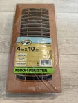 Hampton Bay Faux Wood 4 In. 10 Plastic Floor Register Oak Grain. Fixed Price $14.99.