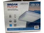 Broan Nutone Cfm Ceiling Bathroom Exhaust Fan Led Light AERN110LTW (ob). Fixed Price $99.95.