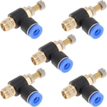 Motoforti Push Connect Air Fittings 1/4" 90 Degree Flow Control Valve Pla. Fixed Price $11.24.