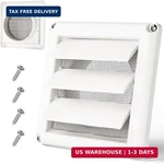 Bewave Dryer Vent Cover, Outdoor Exhaust Louvered Air With Screen 4. Fixed Price $17.48.