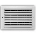 Everbilt 12 In. X 8 2-WAY Alumnm Adjustable Curved Blade Register White. Fixed Price $11.99.