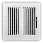 Everbilt 8 In. X 2 Way Steel Wall Or Ceiling Register White -duct Cover. Fixed Price $16.99.