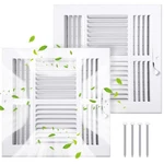 2 Pcs 10 X Inch 4 Way Air Vent Cover For Home Ceiling Wall Regi.... Fixed Price $61.56.