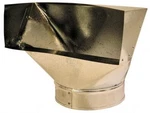 Made In Usa Galvanized 90? Hvac Duct Register Boot, 6" Diam 2-1/4"X12" Rectangle. Fixed Price $33.54.