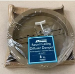 Accord Ceiling Damper #71553 6" Round Brown Heavy Gauge STEEL-100% To Charity. Fixed Price $20.00.