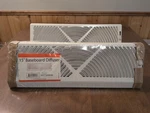 (2) 15" Baseboard Diffusers 639-8198 Register White Altus. Fixed Price $34.99.