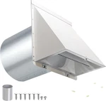 Inch Hooded Wall Vent With Screen And DAMPER,6 Exhaust Cover Cap For. Fixed Price $67.05.