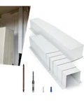 Topown Metal Hvac Lines Cover For Central Air Conditioner 6X4"X8.5FT, White. Fixed Price $78.30.