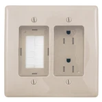 Bryant Electric RR1512LA 2-GANG Recessed Tv Connection Outlet Plate With A.... Fixed Price $38.23.