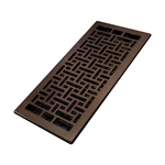 Decor Grates AJH614-RB Oriental Floor Register Vent Cover 6X14" Rubbed Bronze. Fixed Price $53.82.