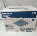 Broan AE80 Invent Series Ceiling Exhaust Fan, Cfm, 0.8 Sones, Energy Star. Fixed Price $42.50.