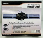 King Self-regulating Pipe SRP126-75 Trace Roof/gutter De-icing Cable 120-VOLT. Fixed Price $209.99.