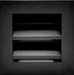 8X8 Aluminum Gable Vent Black Louvered Exterior Wall Screen Mesh Hvac. Fixed Price $50.00.