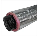 Everbilt 4 In. 25 Ft. Insulated Flexible Duct R6 Silver Jacket. Fixed Price $44.50.