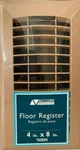 Accord 4" X 8" Floor Register - High Impact Resin W/adjustable Damper Taupe. Fixed Price $15.49.