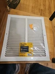 Everbilt 12 In. X 14 Steel Return Air Grille White, Powder Coat. Fixed Price $22.00.