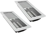4" X 10" Floor Vents 2 Pack - Heavy Duty Walkable Register Premium Finis. Fixed Price $24.93.