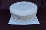 14 White Powder Coated Aluminum Static Roof Vent No Moving Parts Wind Turbin. Fixed Price $86.10.