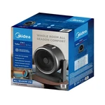 Midea 2-IN-1 Turbo Heater + Fan MSH23FT3DSB Black All Season Use Open Box. Fixed Price $42.99.