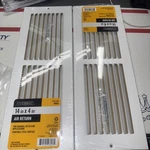 2 Everbilt 14 X4 Air Return Sidewall-ceiling Cover Vent Grille Metal Paintable. Fixed Price $14.95.
