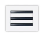 8X6 Modern Ac Vent Cover-decorative White Air Standard Linear Slot 4. Fixed Price $40.95.