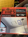 Fittes Flush Exhaust Mount 14.25"X14.25" Aria Lite Rectangular White. Fixed Price $59.99.