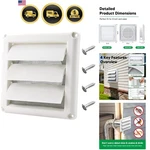 4" Dryer Cover For Exterior Wall Hood Outlet Airflow Vent.... Fixed Price $31.07.