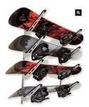 Steelchimp Snowboard Skateboard Wall 4-TIER Horizontal Racks. Fixed Price $45.00.