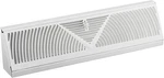 15" Baseboard Register Vent- Roundflow Design For Maximum Air Smooth. Fixed Price $21.99.