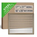 16X20 In. Return Air Floor Grille Brown Steel Walkable Heavy Duty Vent Cover. Fixed Price $25.99.