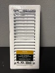 Imperial Standard Series White RG0247 Painted Metal 4" X 10" Floor Register. Fixed Price $12.00.