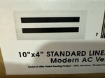 10X4 Modern Ac Vent Cover - Decorative White Air Standard Linear Slot Dif. Fixed Price $34.99.