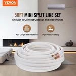 Vevor 50FT Mini Split Line Set, 1/4" & 1/2" O.d Copper Pipes Tubing And Triple-l. Fixed Price $266.52.