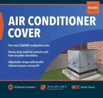 Square A/c Cover 34" X 30" High Weather Protection W/ Adjustable Strap New. Fixed Price $21.95.