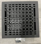 Signature Hardware 327459 Cast Iron Wall Register 8"X8" - Black Powder Coat. Fixed Price $55.99.