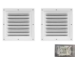 2PCS Attic Vent Soffit Aluminum Wall Metal Shed Square Lo.... Fixed Price $28.93.