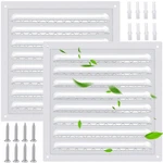 2 Pcs 8" X Attic Metal Shed Vents Gable Louver Grille With.... Fixed Price $29.35.