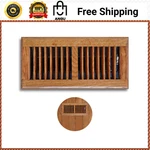 4 In X 12 Wood Air Floor Diffuser Solid Oak Decorative Vent Cover Hvac, Brown. Fixed Price $14.99.