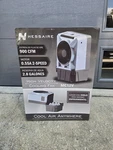 New Hessaire 900 Cfm 2-SPEED Portable Evaporative Cooler For 350 Sq. Ft. In Gray. Fixed Price $68.99.