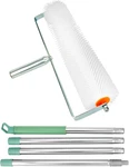 20IN Self-leveling Spiked Roller, 5.2FT Telescopic Handle, 30MM Pins, Floor Tool. Fixed Price $77.99.